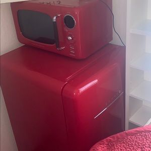Daewhoo mini fridge with freezer and microwave